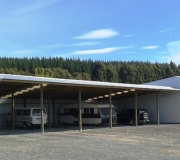 large bay pole shed